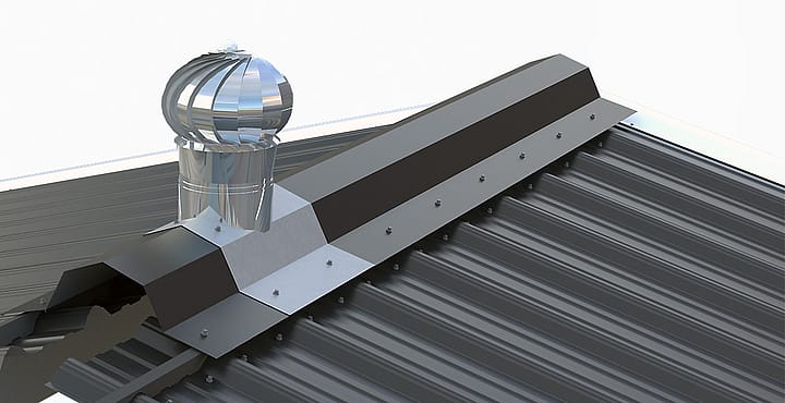 Turbovent är en tystgående, mekanisk takventil | BORGA